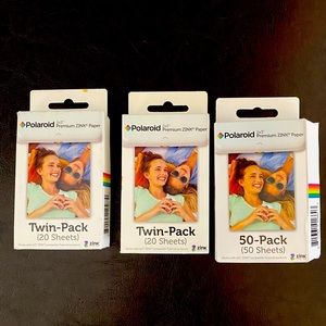 Polaroid 2x3" premium zinc sheets- 80 sheets.